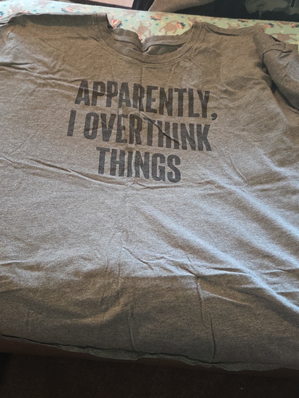 Torrid Women's Graphic Tee - Gray "Apparently, I Overthink Things"